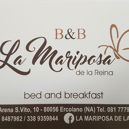 La Mariposa De La Reina Acomodação com café da manhã Ercolano Exterior foto